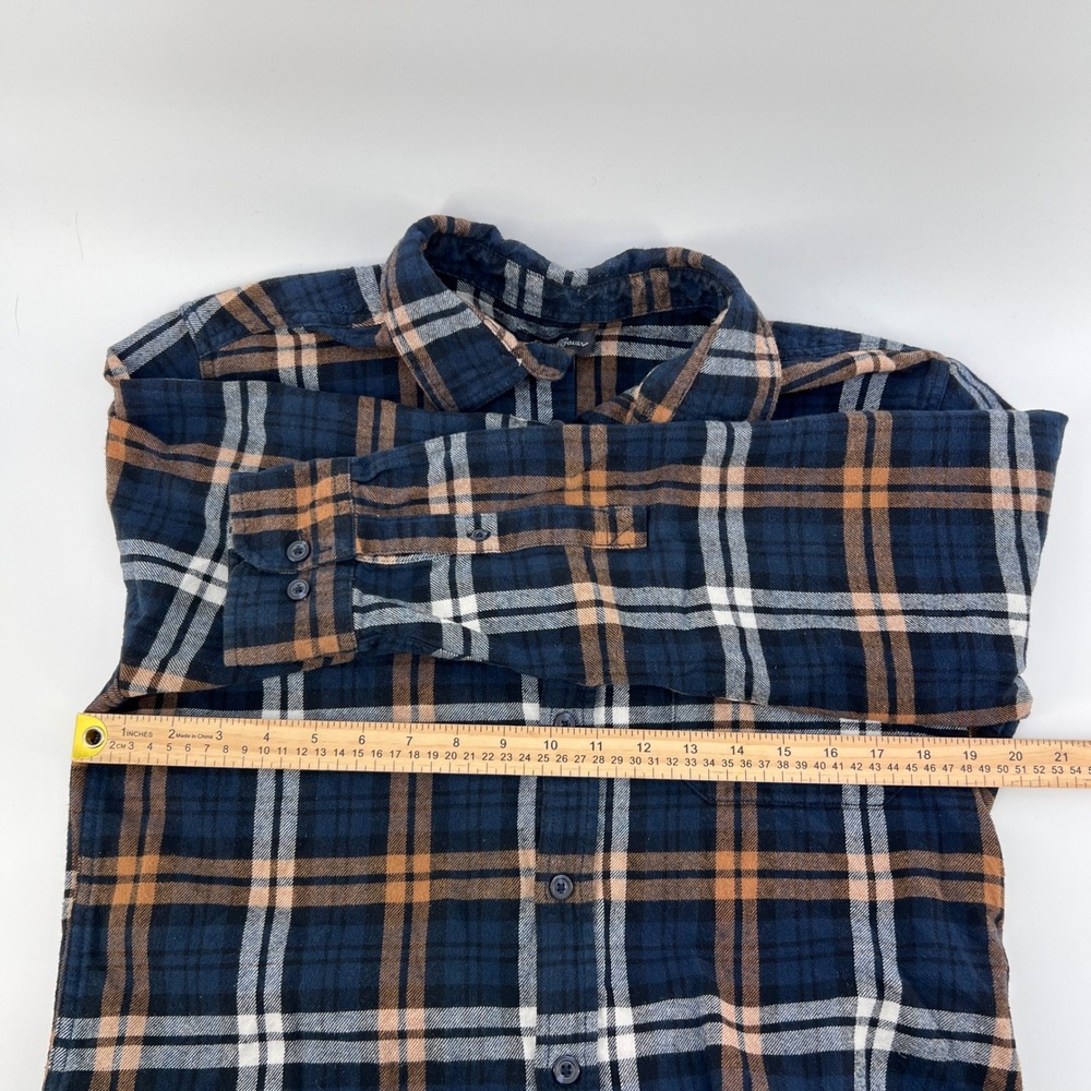 Eddie Bauer Mens Plaid Flannel Long Sleeve Button Up Shirt‎ Size M Medium - Picture 7 of 8